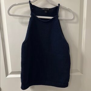 Banana Republic Blue Ribbed Sleeveless Tank Top